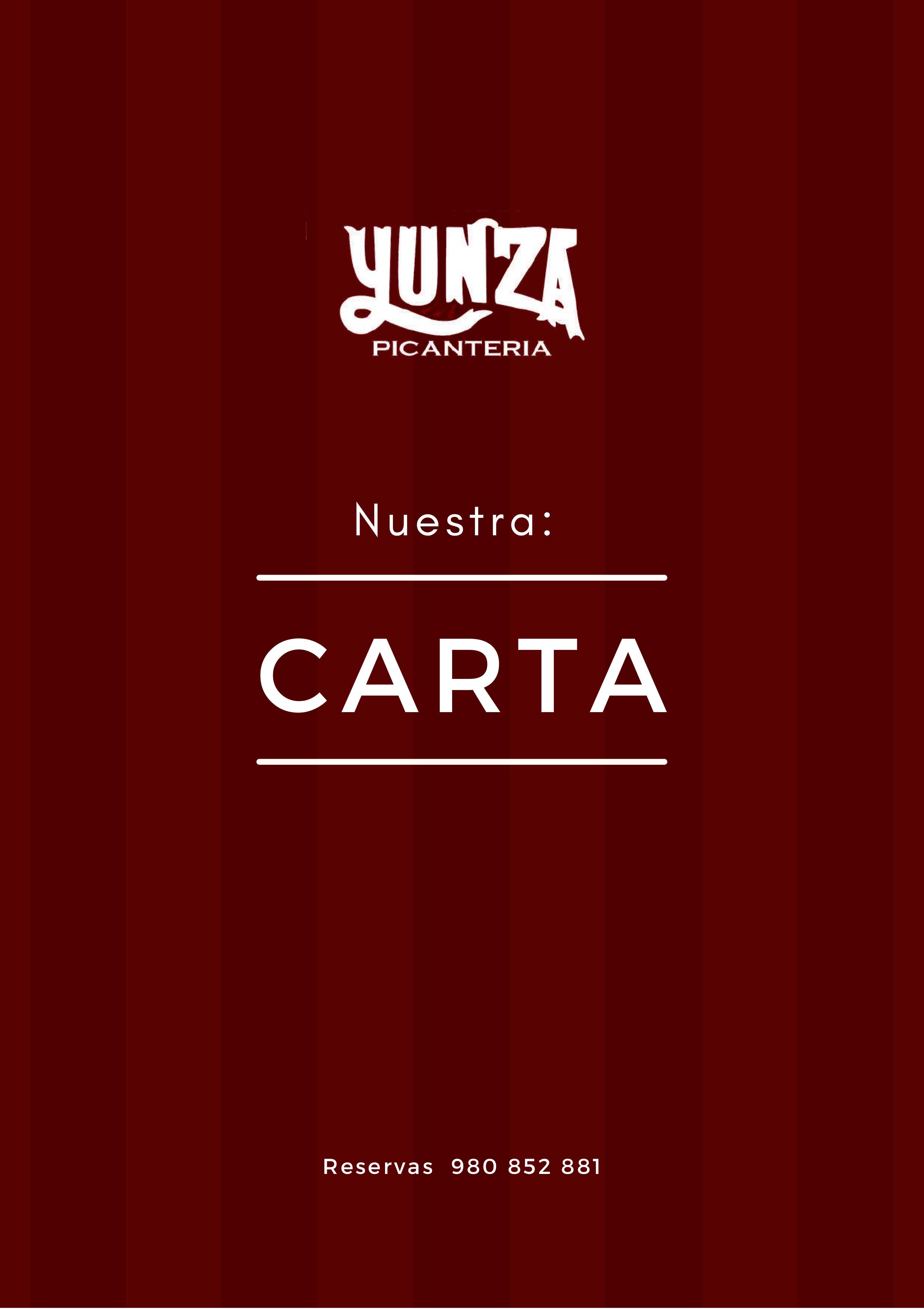 CARTA YUNZA AM PICANTERIA - 1