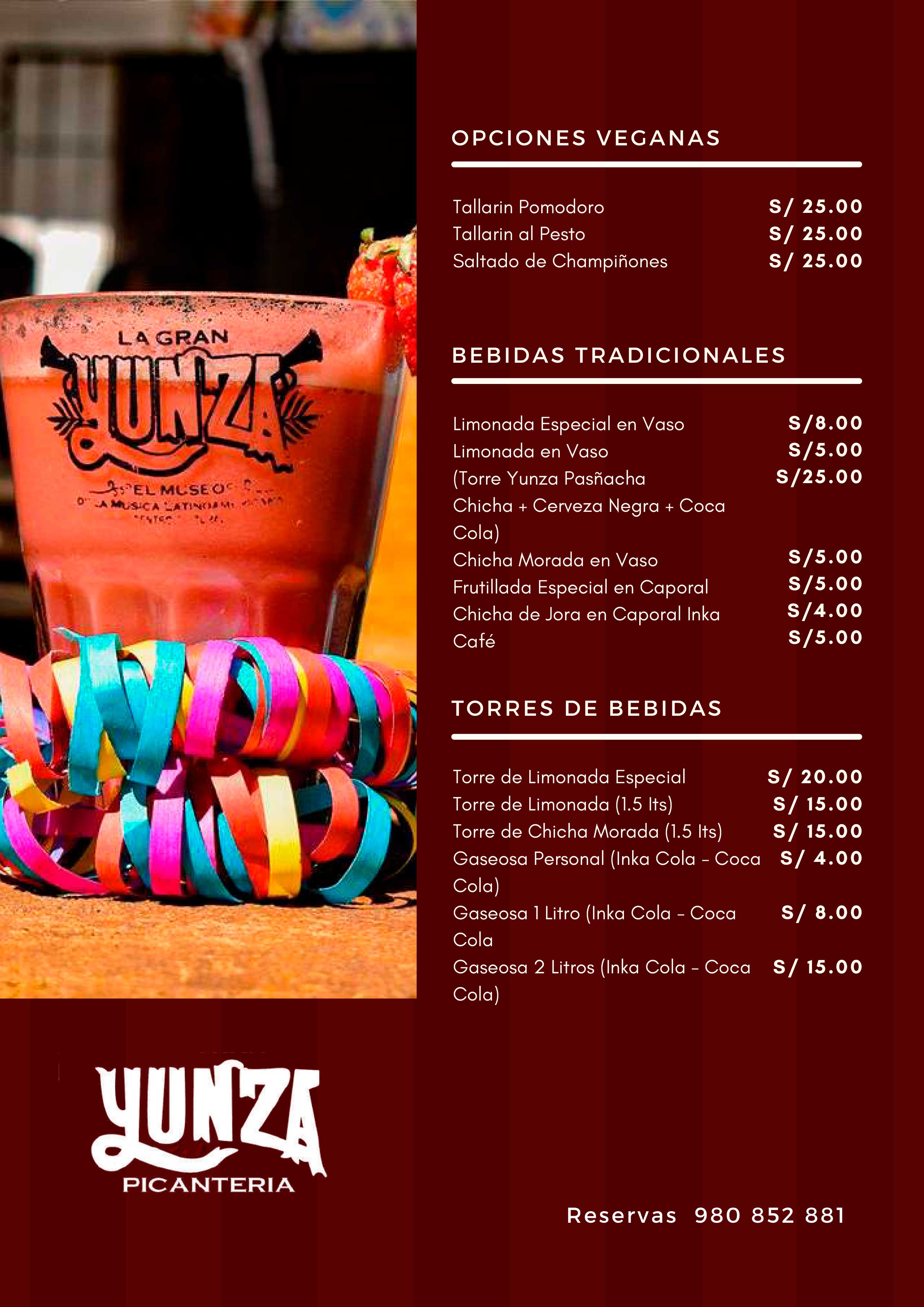 CARTA YUNZA AM PICANTERIA - 4